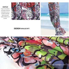 Small MOQ New Design Printed Beachwear/ Casual Garment Fabric